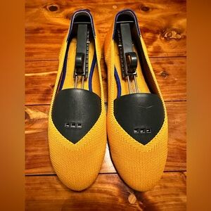 Rothy's Vibrant Yellow and Blue Loafers